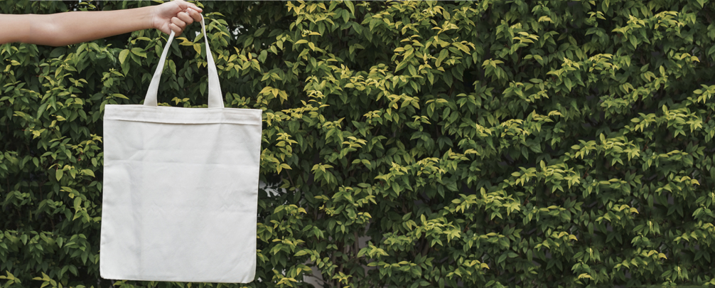 Trendy eco-friendly tote bags